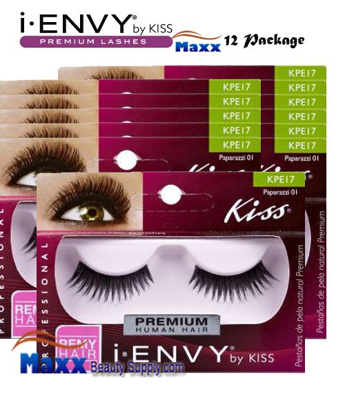 12 Package - Kiss i Envy Paparazzi 01 Eyelashes - KPE17